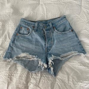 Levi 501 High Waisted Shorts